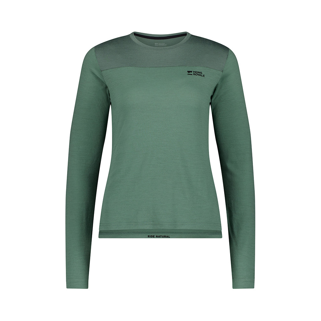 Diversion Merino Bike Jersey Long Sleeve - Thyme/Cypress