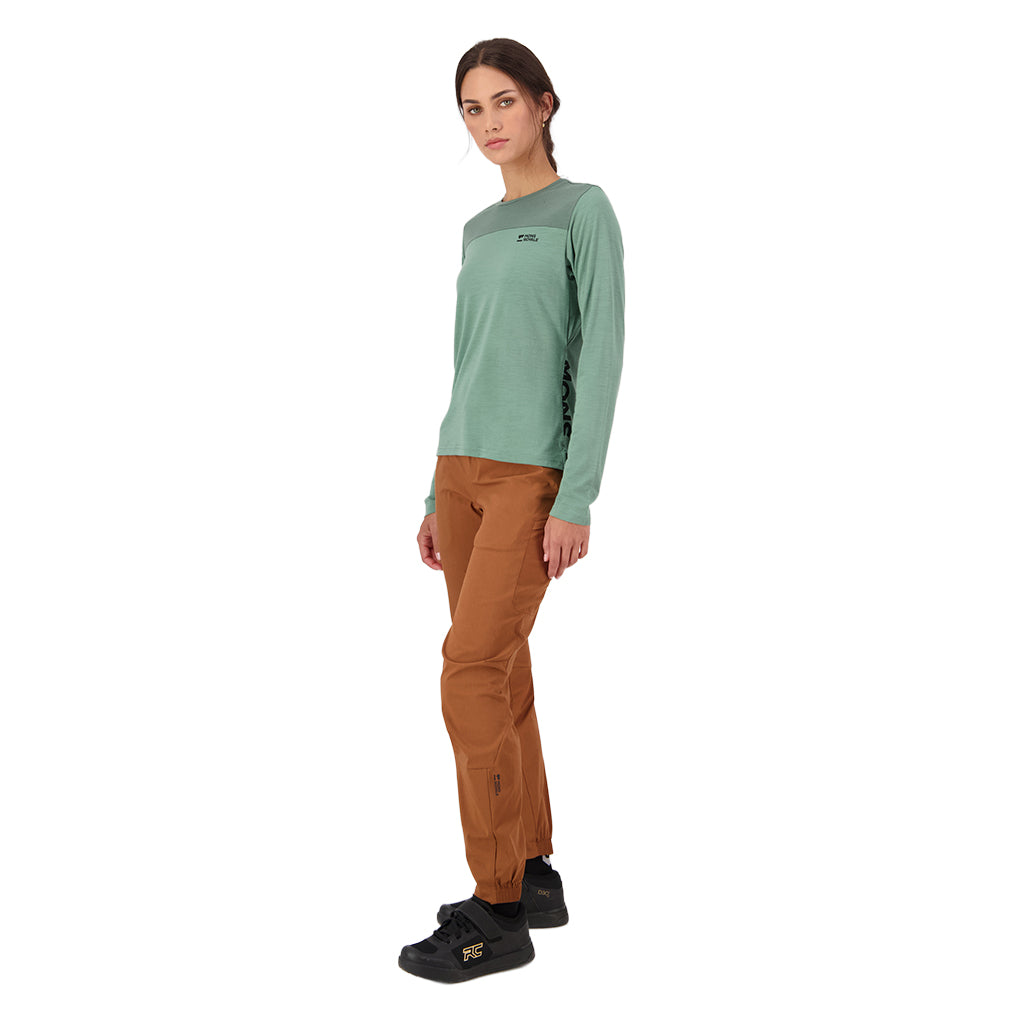 Diversion Merino Bike Jersey Long Sleeve - Thyme/Cypress