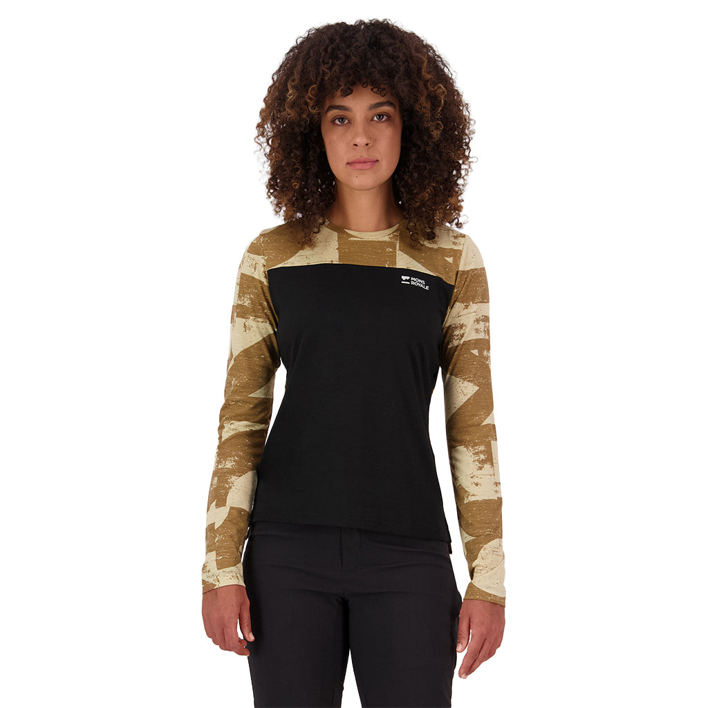 Diversion Merino Bike Jersey Long Sleeve - MR Grunge/Black