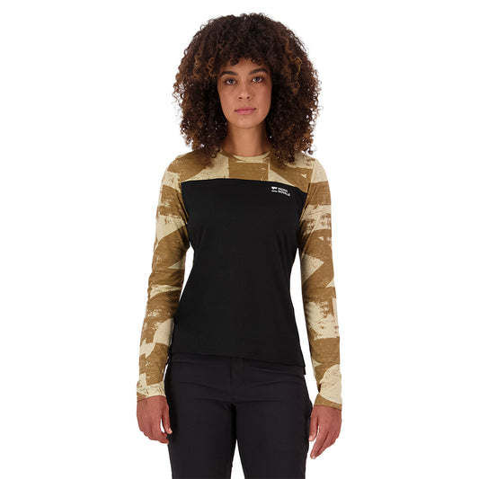 Diversion Merino Bike Jersey Long Sleeve - MR Grunge/Black