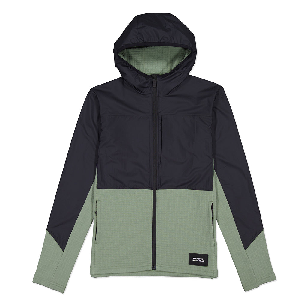 Offgrid Merino Fleece Wind Jacket - Willow / Black