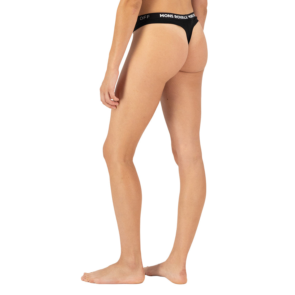 Stratos Merino Thong - Black