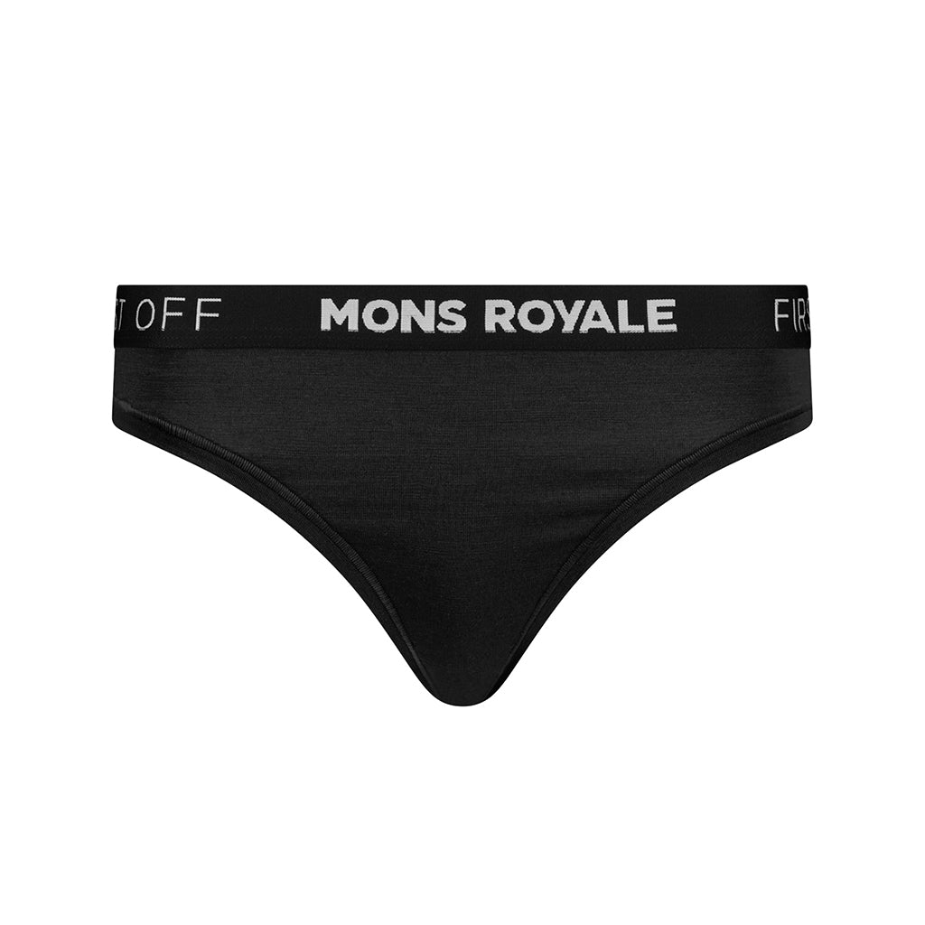 Stratos Merino Thong - Black