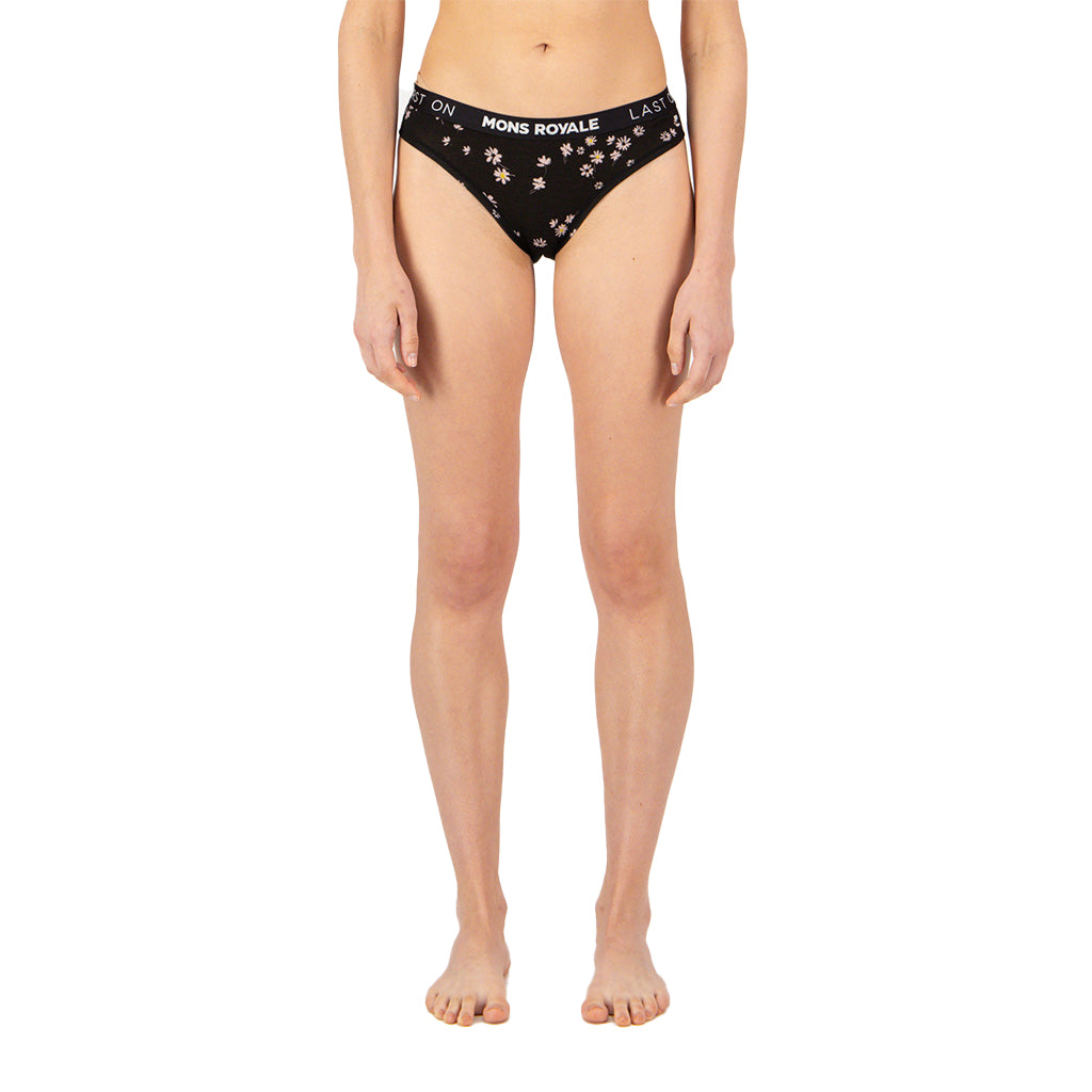 Folo Merino Briefs - Black Daisy