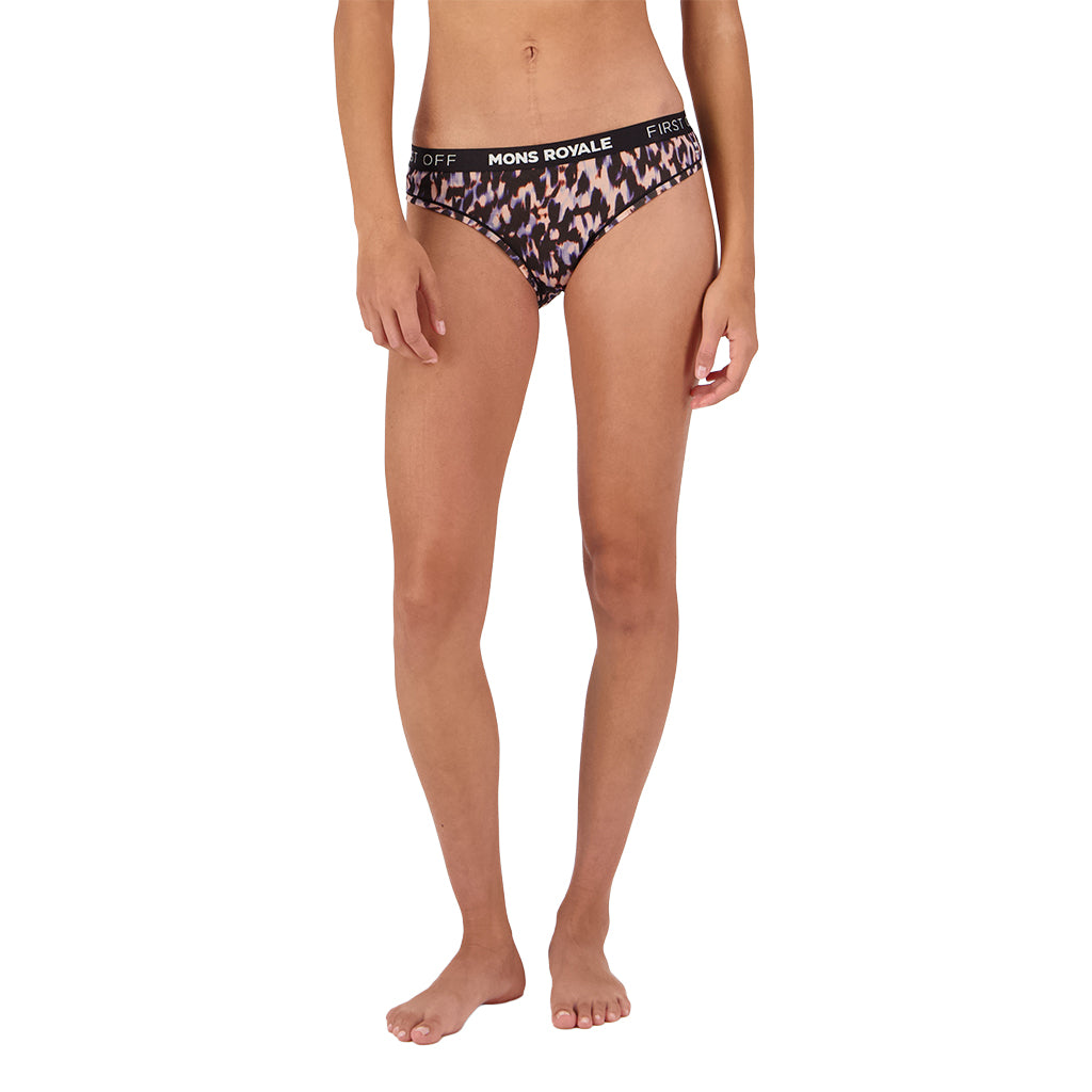 Folo Merino Briefs - Rock Leopard