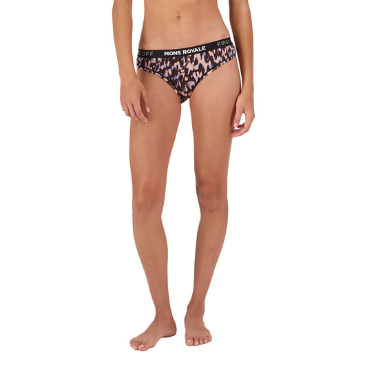 Folo Merino Briefs - Rock Leopard