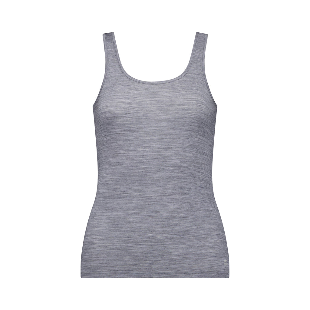 Folo Merino Tank - Grey Heather