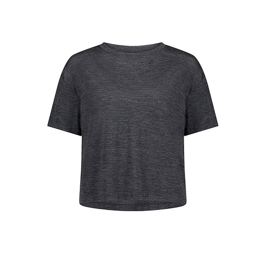 Zephyr Merino Tencel™ Boxy T-Shirt - Smoke