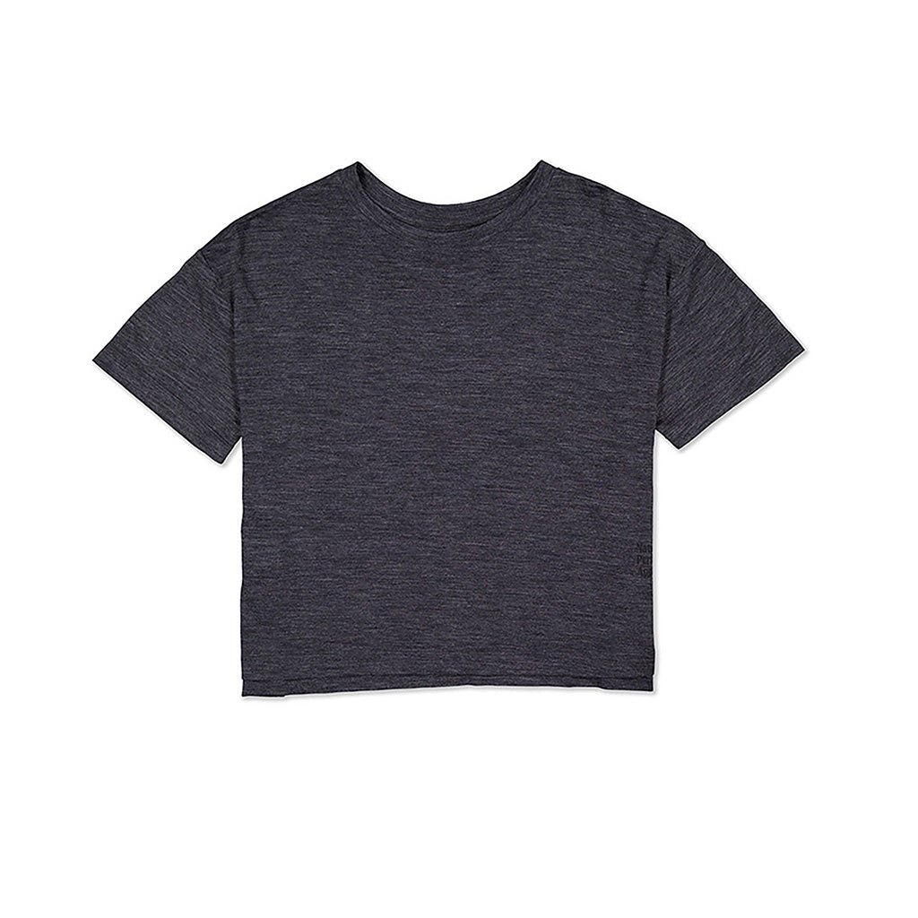 Zephyr Merino Tencel™ Boxy T-Shirt - Smoke