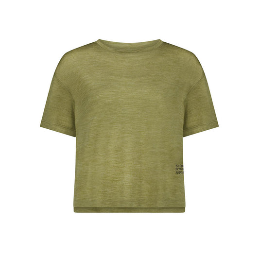 Womens Zephyr Merino Tencel™ Boxy T-Shirt Fern
