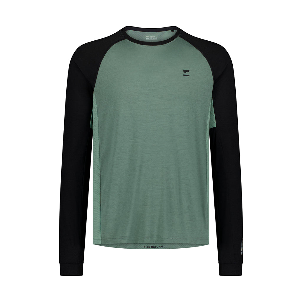 Tarn Merino Long Sleeve - Cypress/Black/Thyme