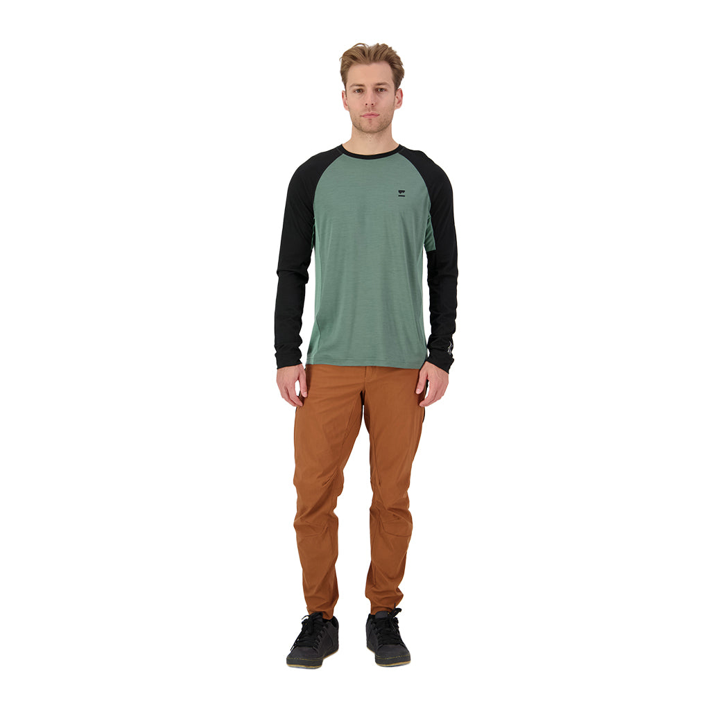 Tarn Merino Long Sleeve - Cypress/Black/Thyme