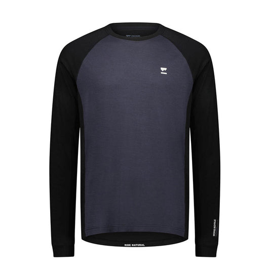 Mens Tarn Merino Long Sleeve 9 Iron / Black