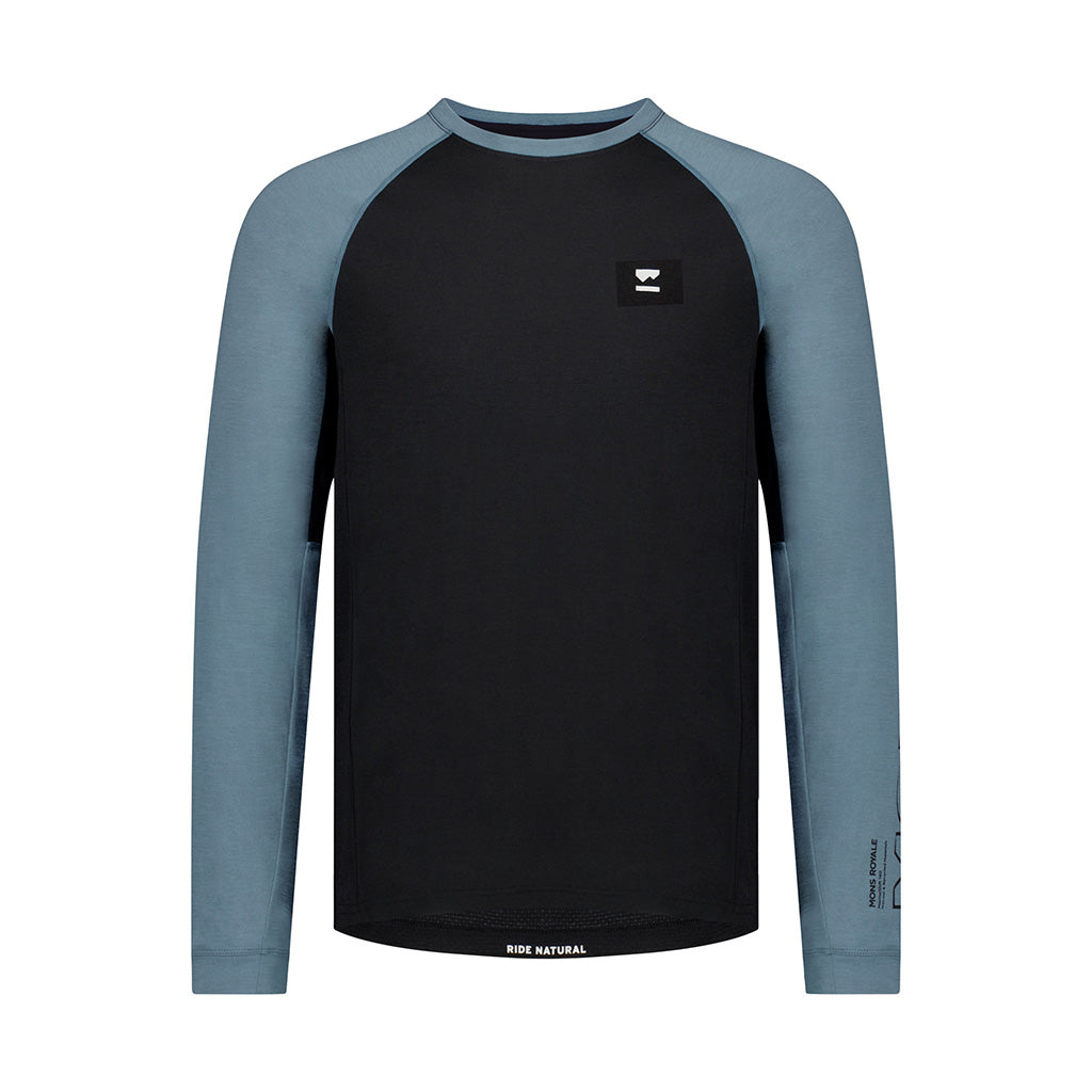 Tarn Merino Long Sleeve - Goblin Blue / Black