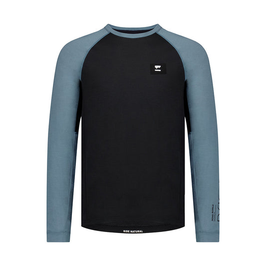 Tarn Merino Long Sleeve - Goblin Blue / Black