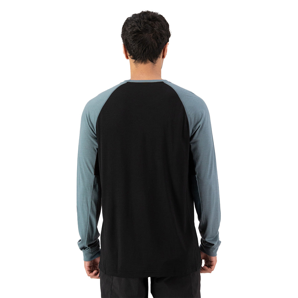 Tarn Merino Long Sleeve - Goblin Blue / Black