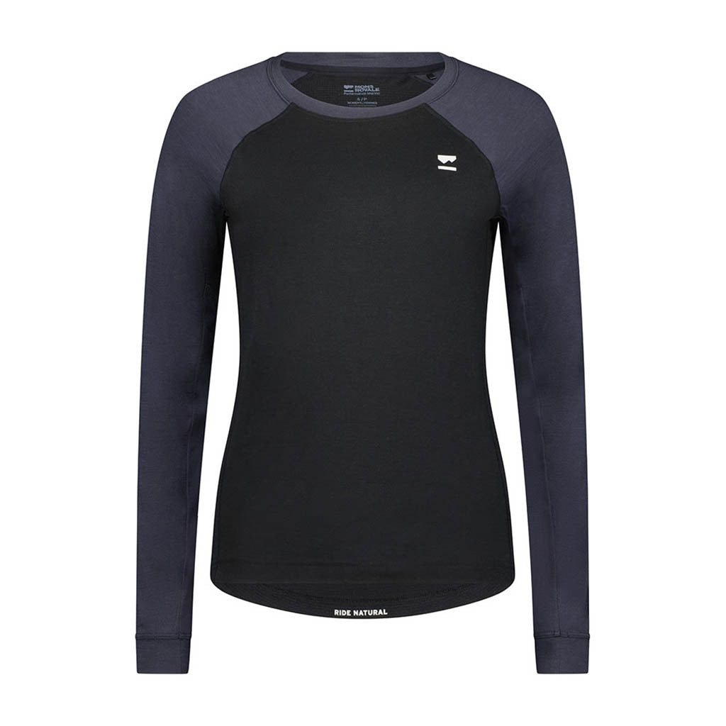 Womens Tarn Merino Long Sleeve Black / 9 Iron