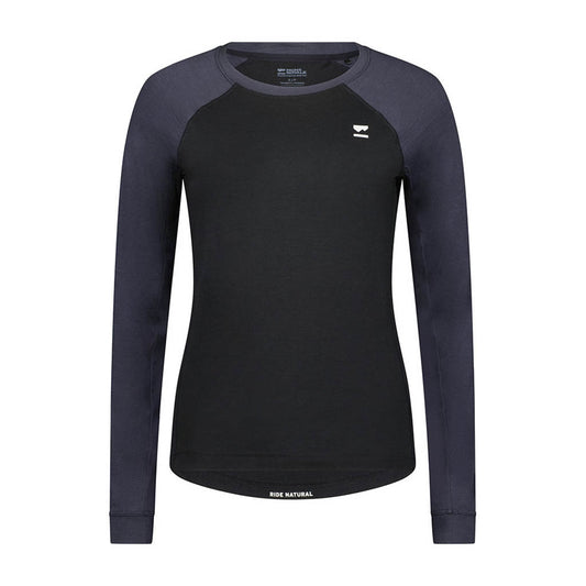 Womens Tarn Merino Long Sleeve Black / 9 Iron