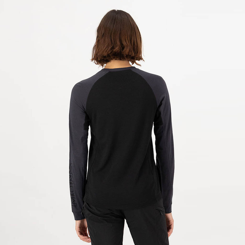 Womens Tarn Merino Long Sleeve Black / 9 Iron