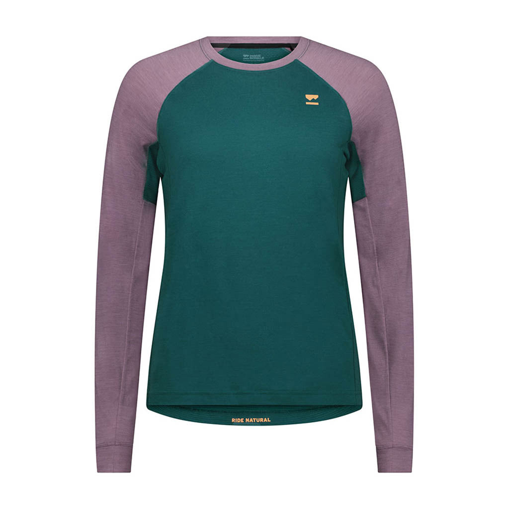 Womens Tarn Merino Long Sleeve Abyss / Mauve
