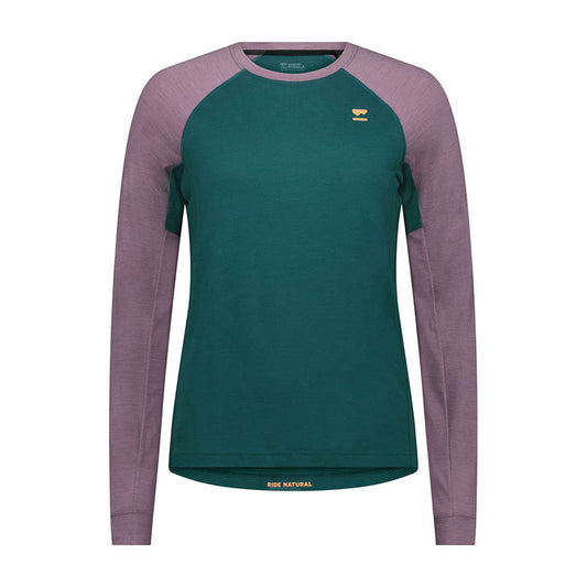Womens Tarn Merino Long Sleeve Abyss / Mauve