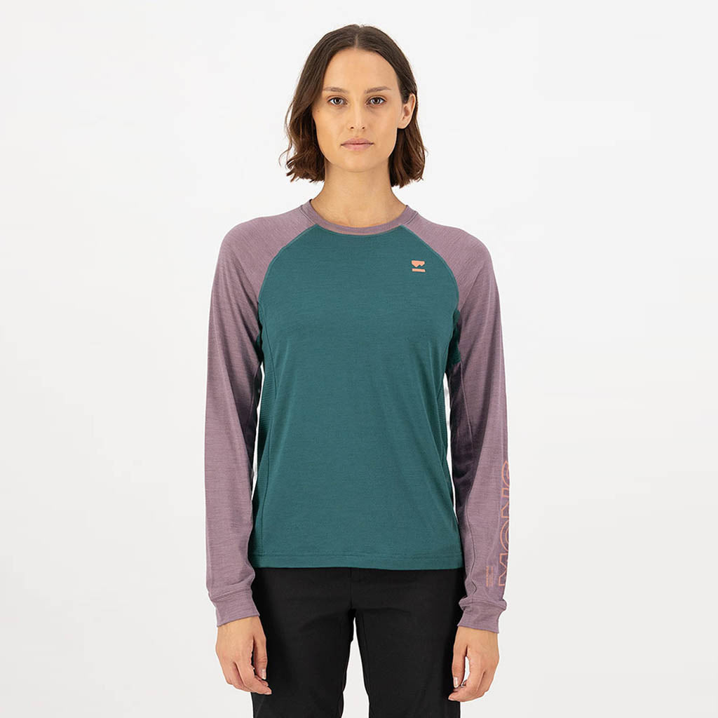 Womens Tarn Merino Long Sleeve Abyss / Mauve