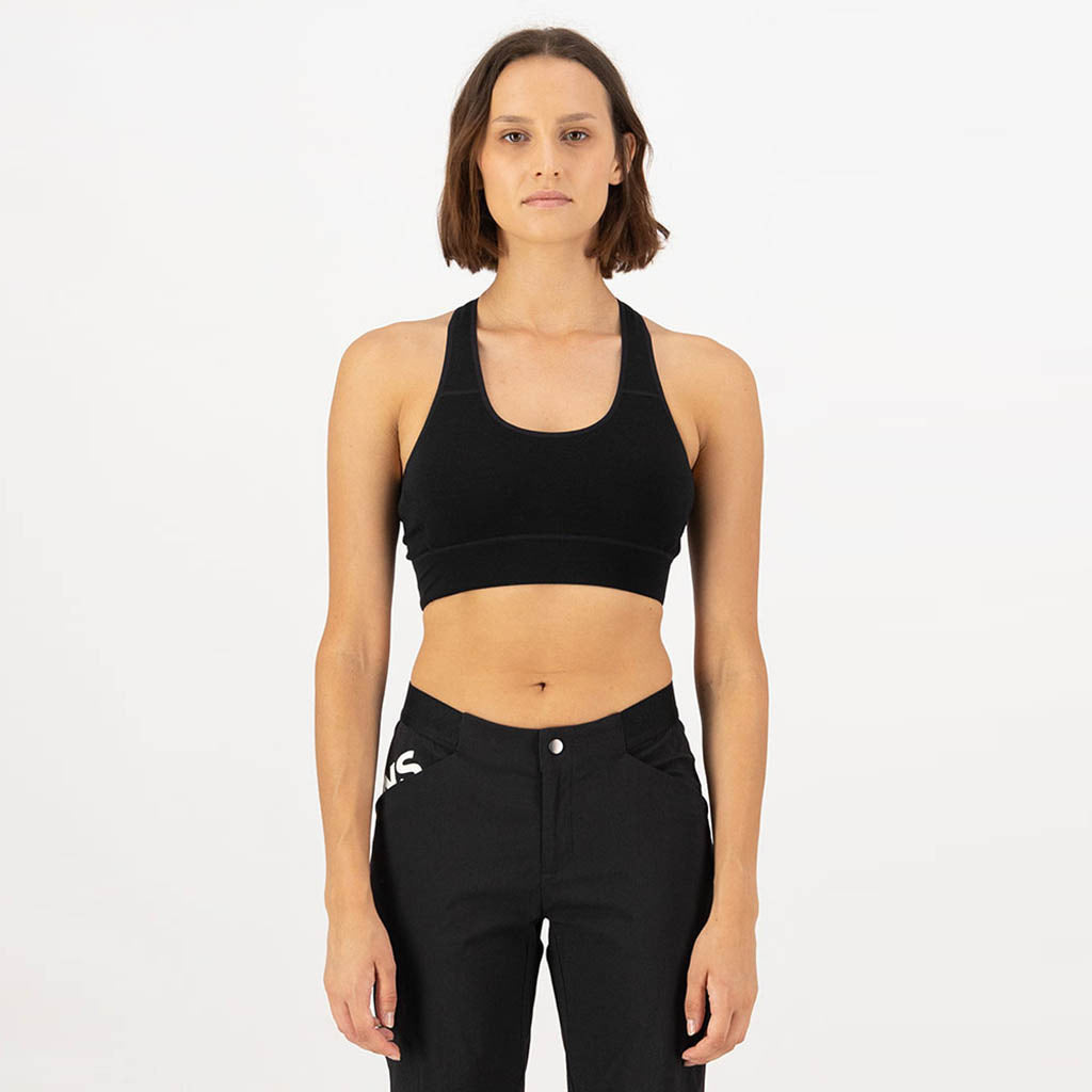 Stratos Merino Sports Bra - Black