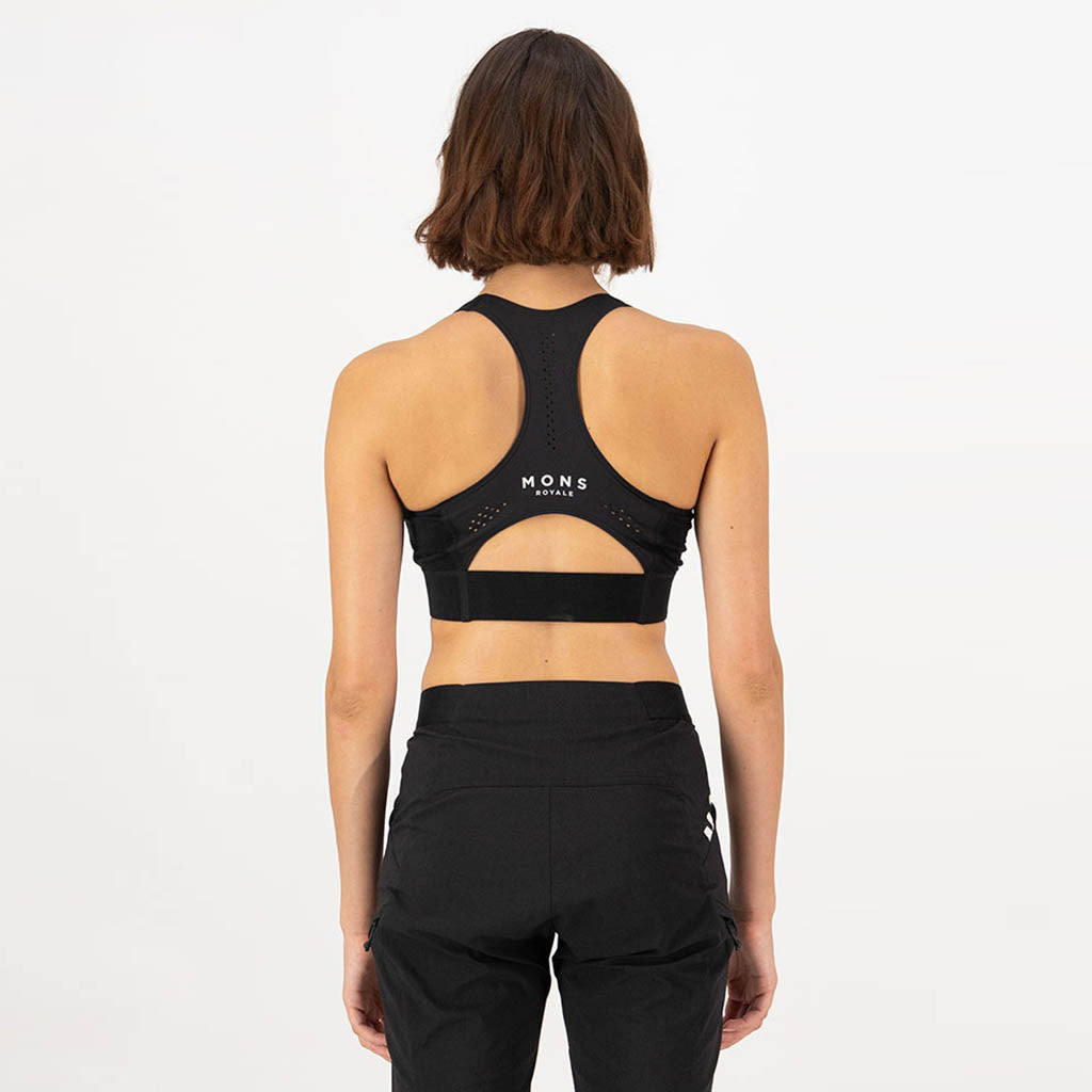 Stratos Merino Sports Bra - Black