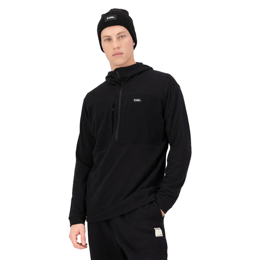 Offgrid Merino Fleece 1/2 Zip Long Sleeve - Black