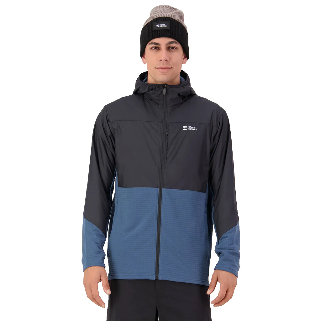 Offgrid Merino Fleece Wind Jacket - Orian Blue/Black