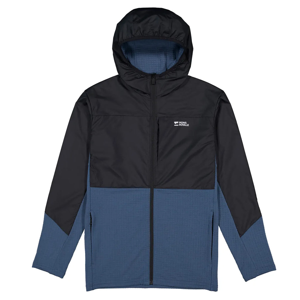 Offgrid Merino Fleece Wind Jacket - Orian Blue/Black