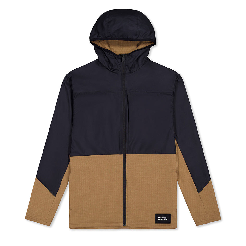 Offgrid Merino Fleece Wind Jacket - Black / Toffee