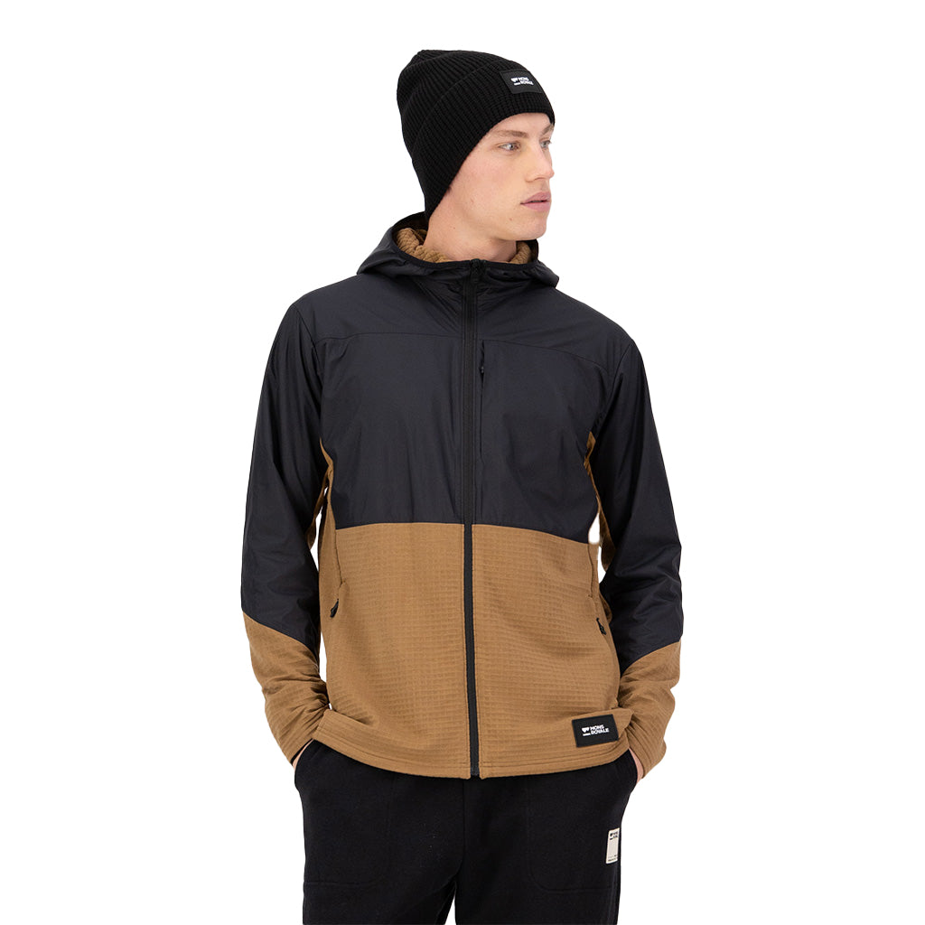 Offgrid Merino Fleece Wind Jacket - Black / Toffee