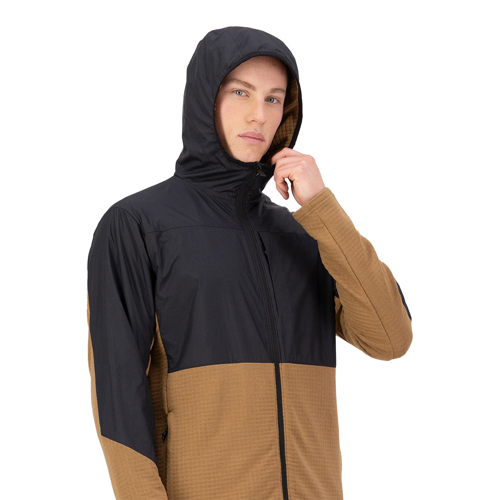 Offgrid Merino Fleece Wind Jacket - Black / Toffee