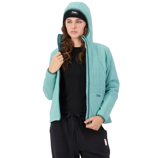 Canyon Merino Insulated Hooded Jacket - Light Teal