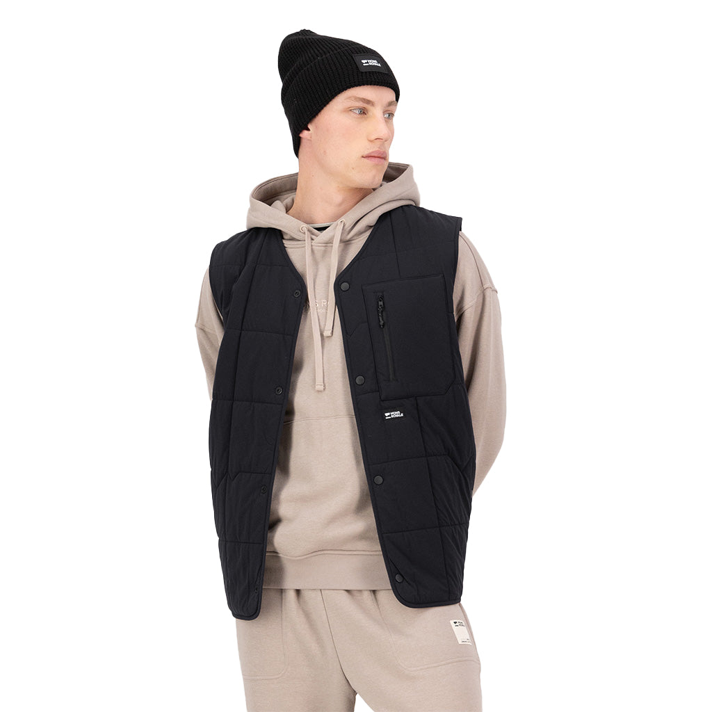 Stacker Merino Insulated Vest - Black/Basil