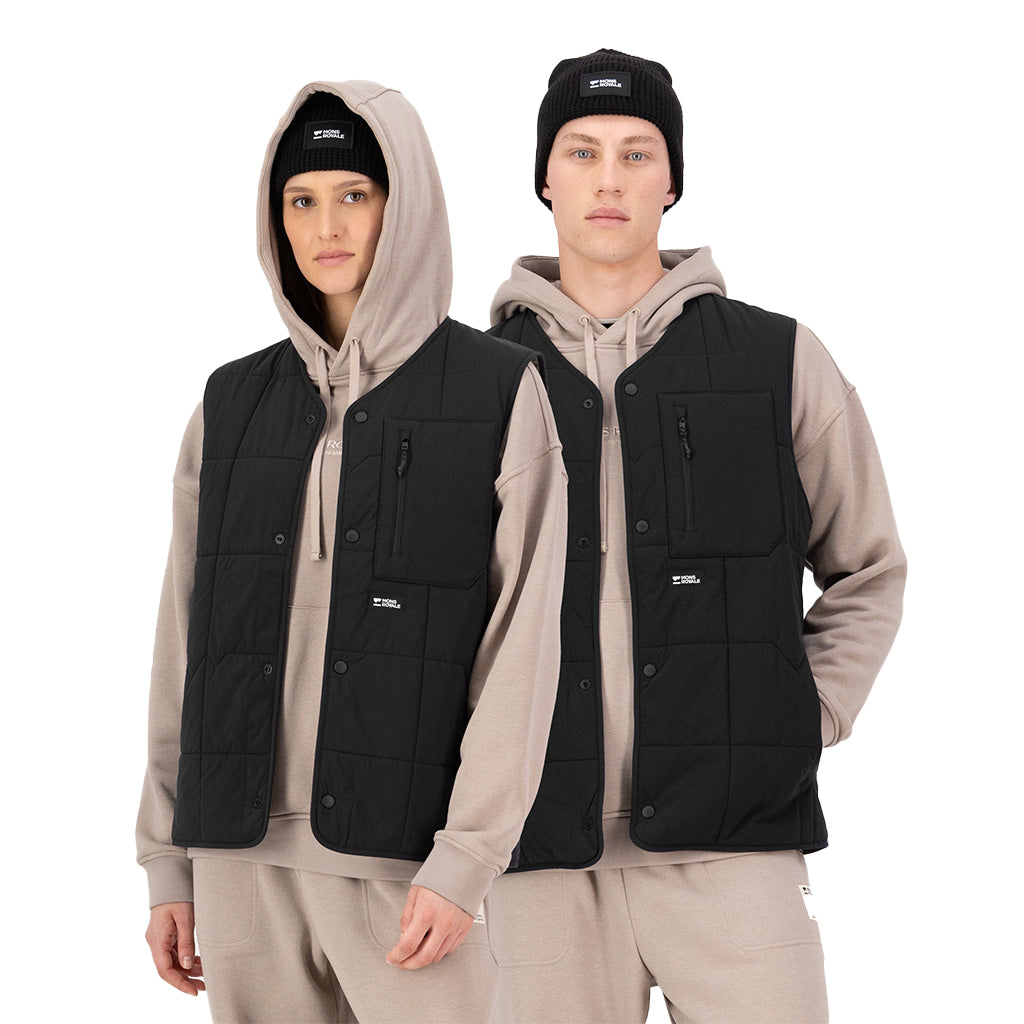 Stacker Merino Insulated Vest - Black/Basil