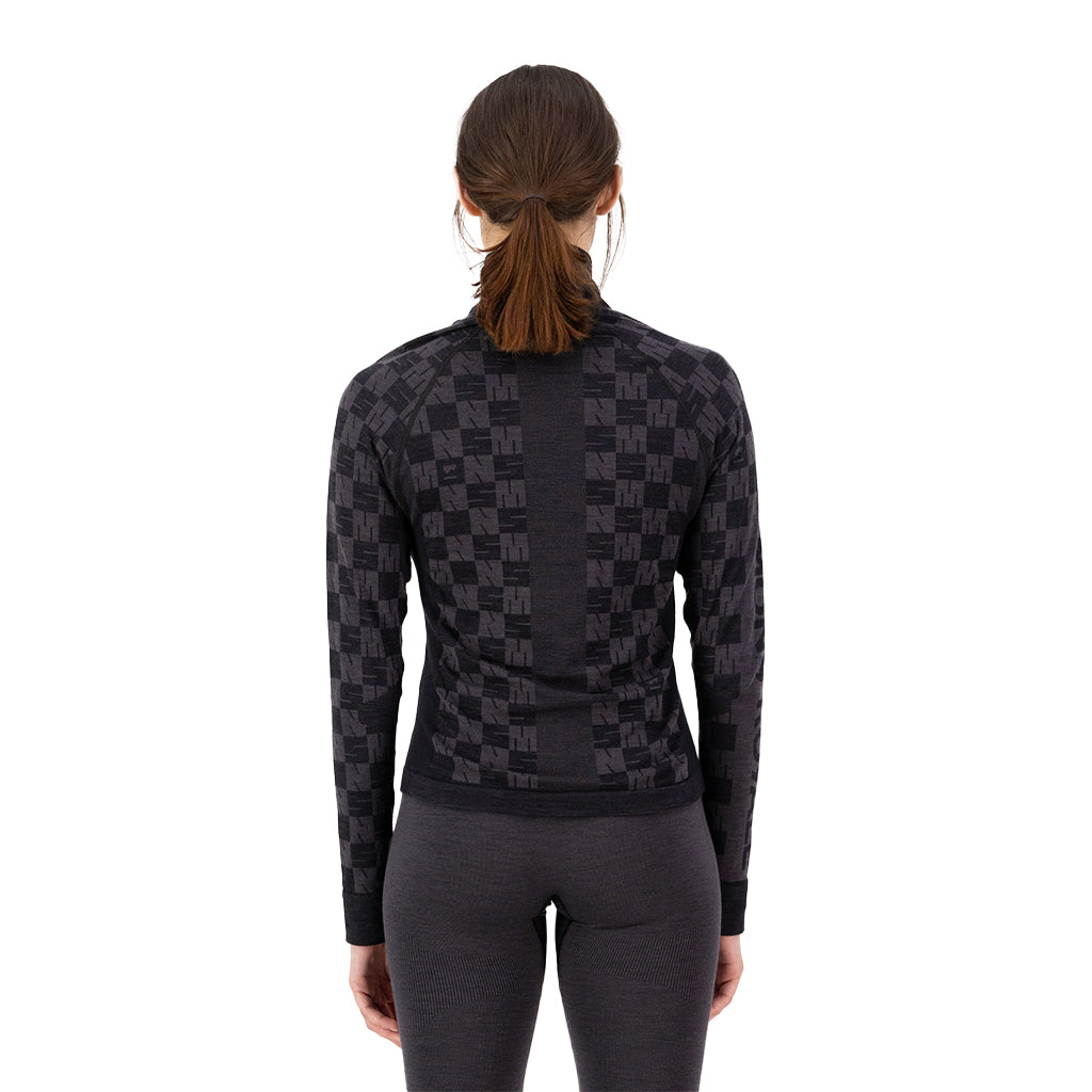 Ascender Merino Seamless Mock Neck Long Sleeve - F