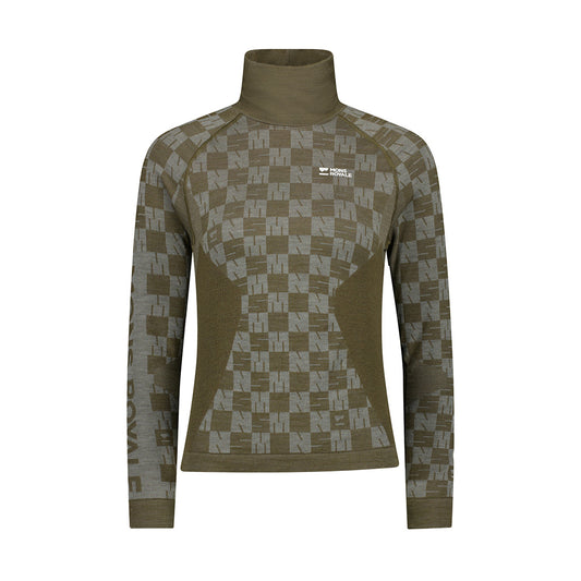 Ascender Merino Seamless Mock Neck Long Sleeve - D