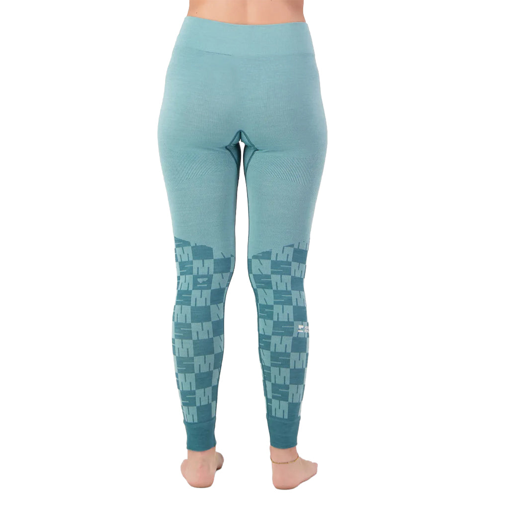 Ascender Merino Base Layer Legging - Light Teal/Jasper