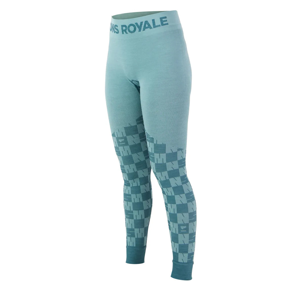 Ascender Merino Base Layer Legging - Light Teal/Jasper