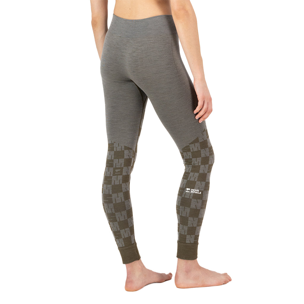 Ascender Merino Seamless Legging - Dried Sage / Da