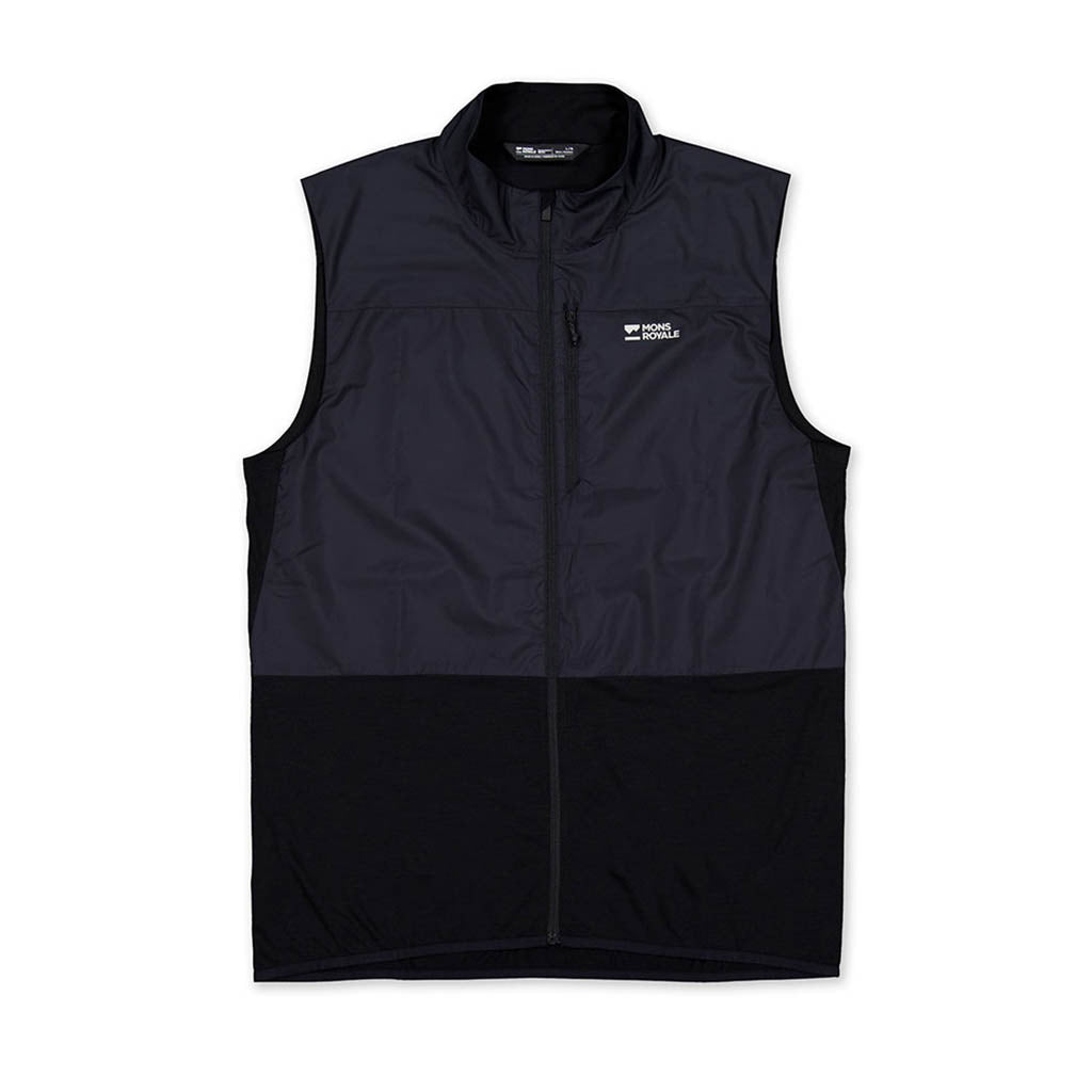 Mens Diversion Merino Wind Vest Black