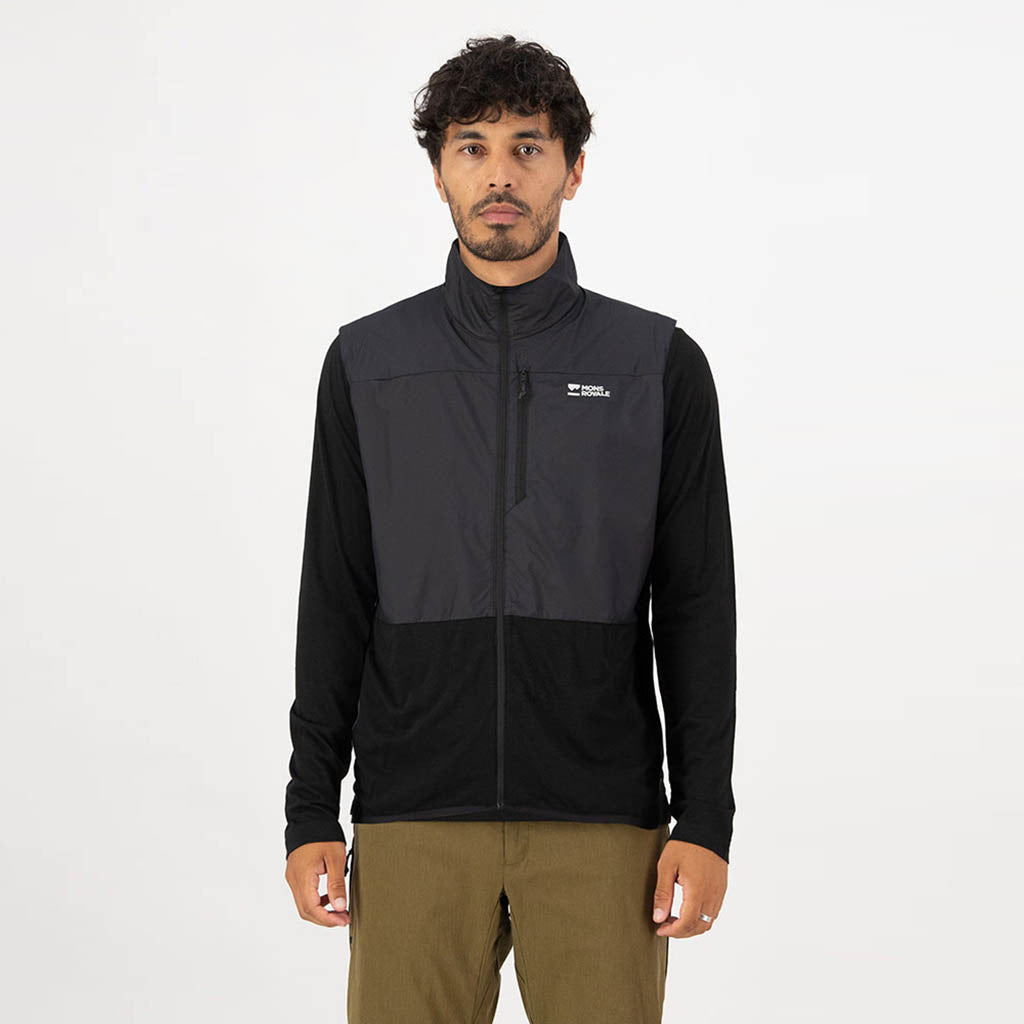 Mens Diversion Merino Wind Vest Black