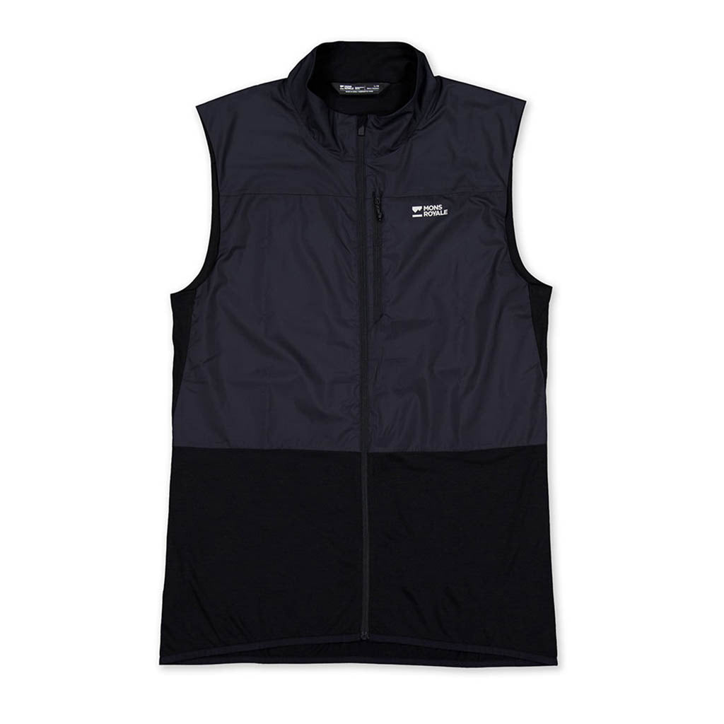 Womens Diversion Merino Wind Vest Black