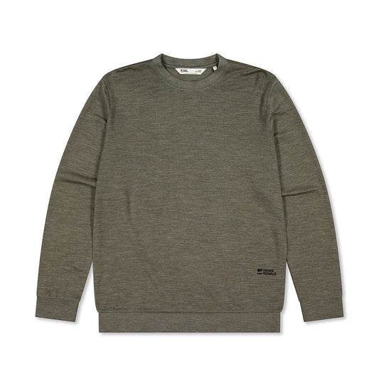 Horizon Merino Crew - Dark Olive