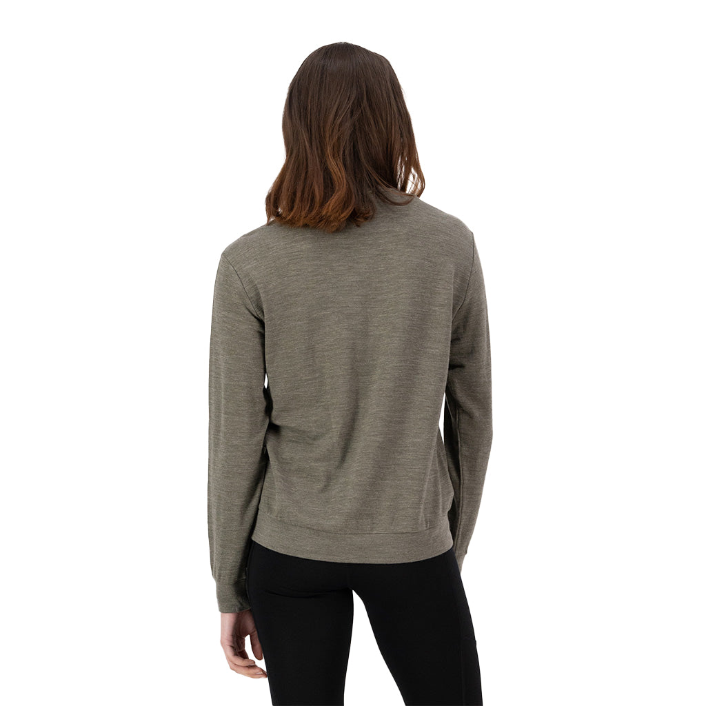 Horizon Merino Crew - Dark Olive