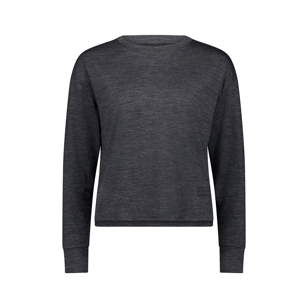 Zephyr Merino Tencel™ Boxy Long Sleeve - Smoke