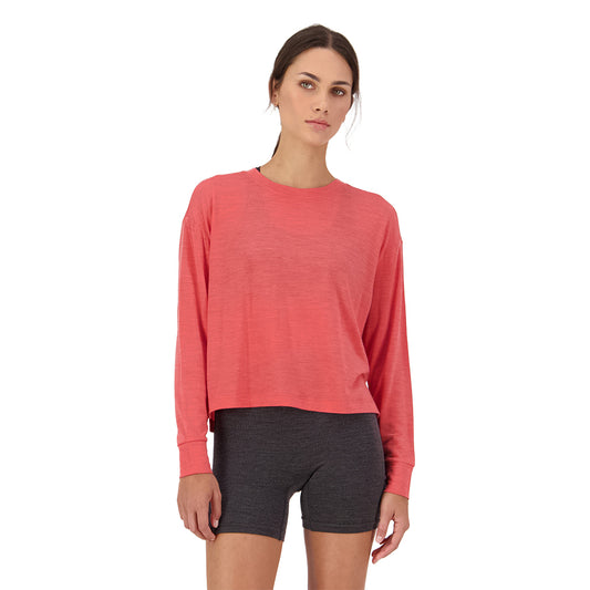 Zephyr Merino Tencel™ Boxy Long Sleeve - Watermelon