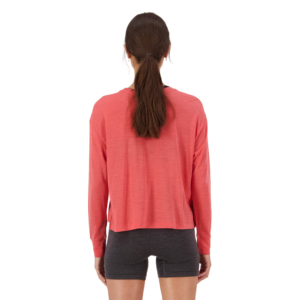 Zephyr Merino Tencel™ Boxy Long Sleeve - Watermelon